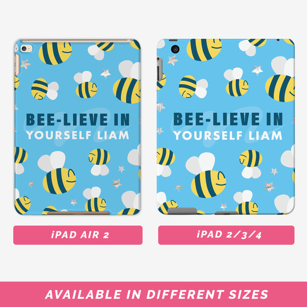 Personalised iPad Case with a Bee Pattern Lava Your Style