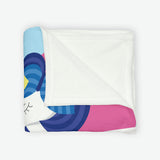 Personalised Unicorn Fleece Blanket