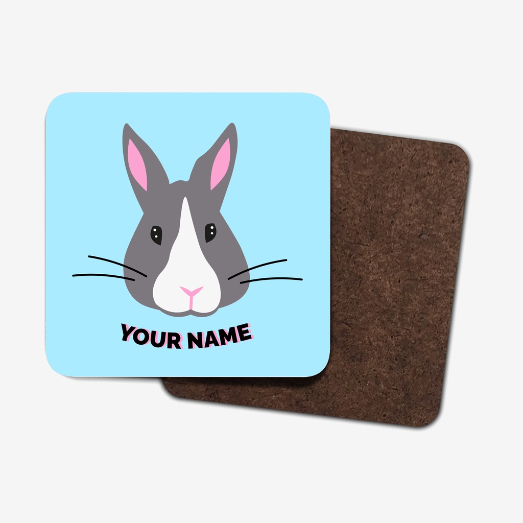 Animal coasters with coasters showing brown hardboard back.