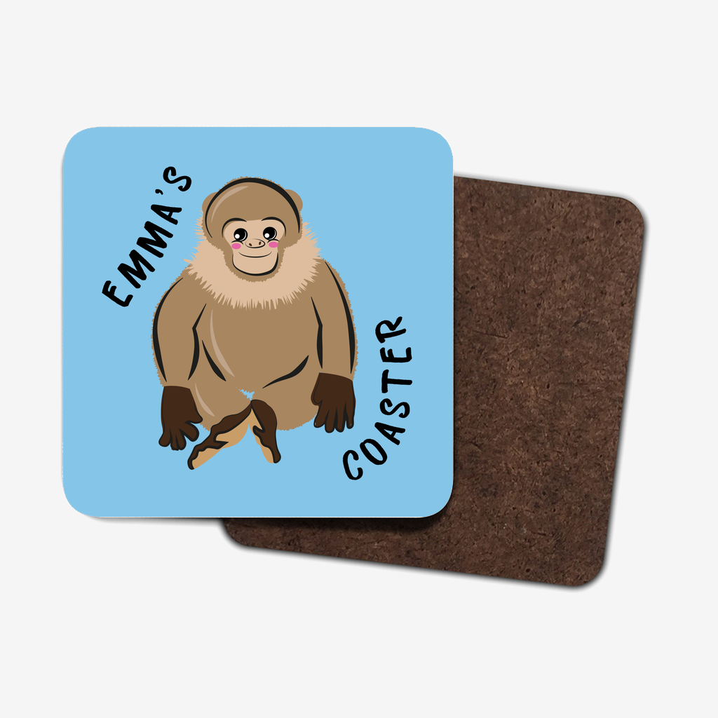 Hardboard wooden drink coasters back plain brown.