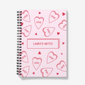 Custom Notebooks Collection - Love Heart Notebook Notebook Front