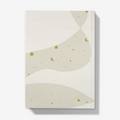 Journal Notebook Back - Cream with Gold Stars
