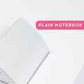 Plain paper option for our cute notebook.