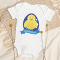 Personalised baby grow - cute Easter duck design