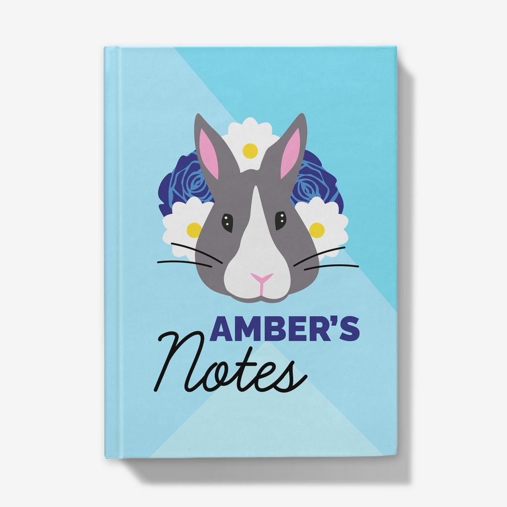 Personalised Notebook with Rabbit Design - Perfect for Easter