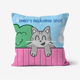 personalised cat cushion