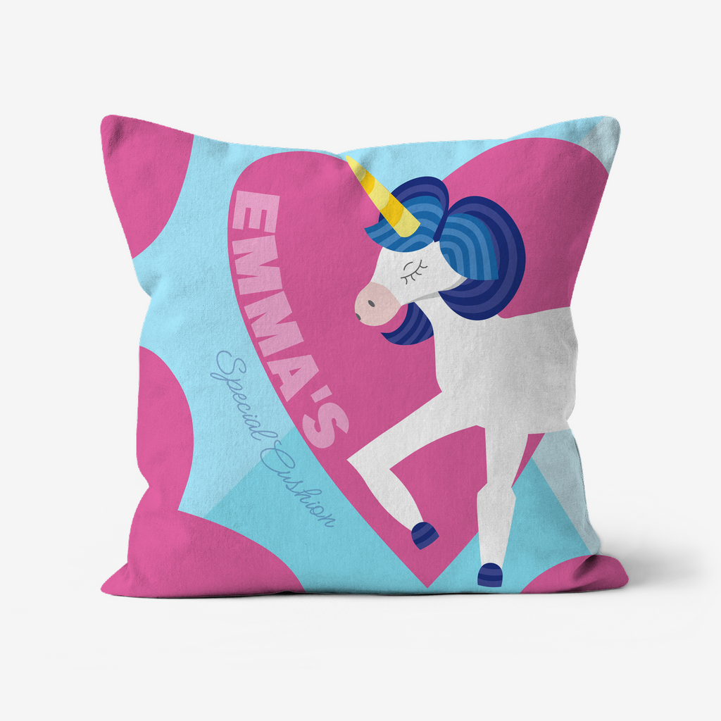 personalised unicorn cushion