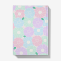 Pretty notebook back with flower pattern