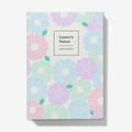 Pretty notebook front with flower pattern