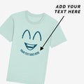 Add your text to our personalised t-shirt.