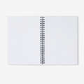 Inside A4 Notebook with Cat Pattern - Graph Paper