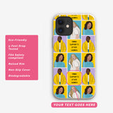 Custom name phone case features.