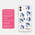 Features of our unicorn phone case.
